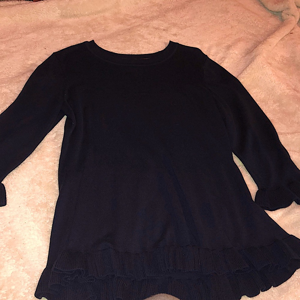 Ruffled shirt.